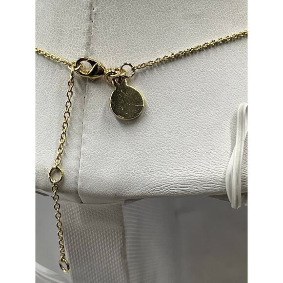 Lizzie Scheck Jewelry 14K Shiny Gold Plated Feather Pendant Chain Necklace - Picture 10 of 10